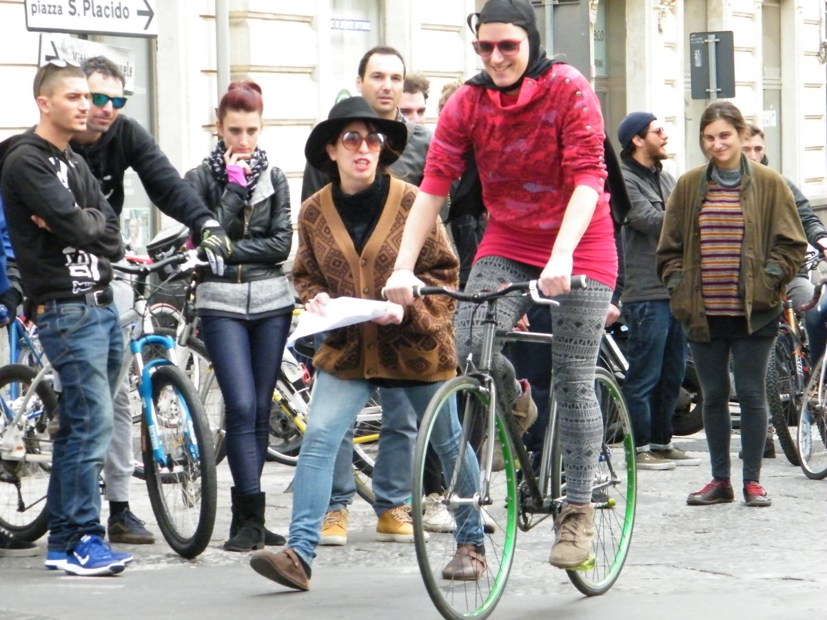 brano dove girano ruota di bicicletta